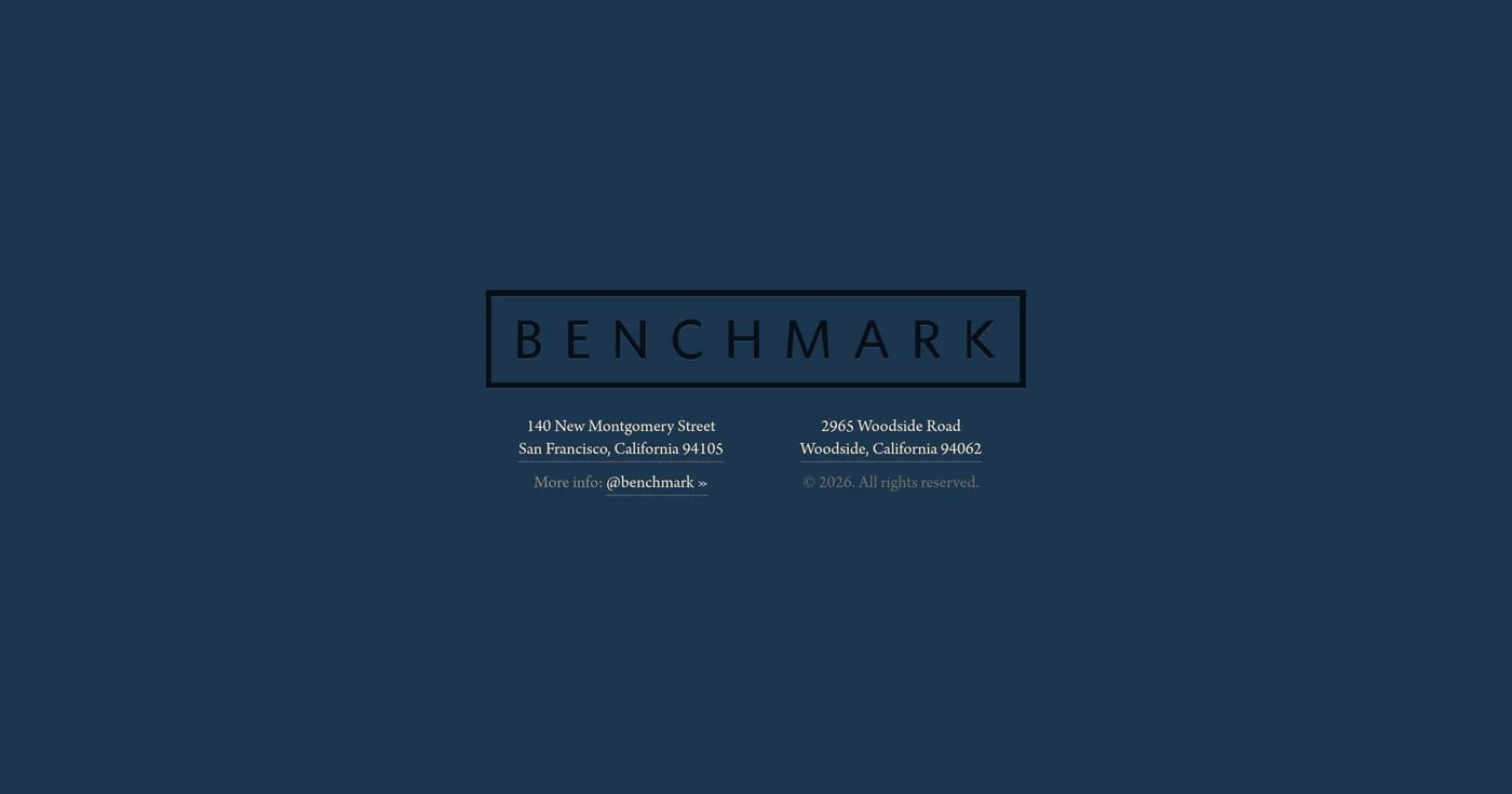 Benchmark homepage