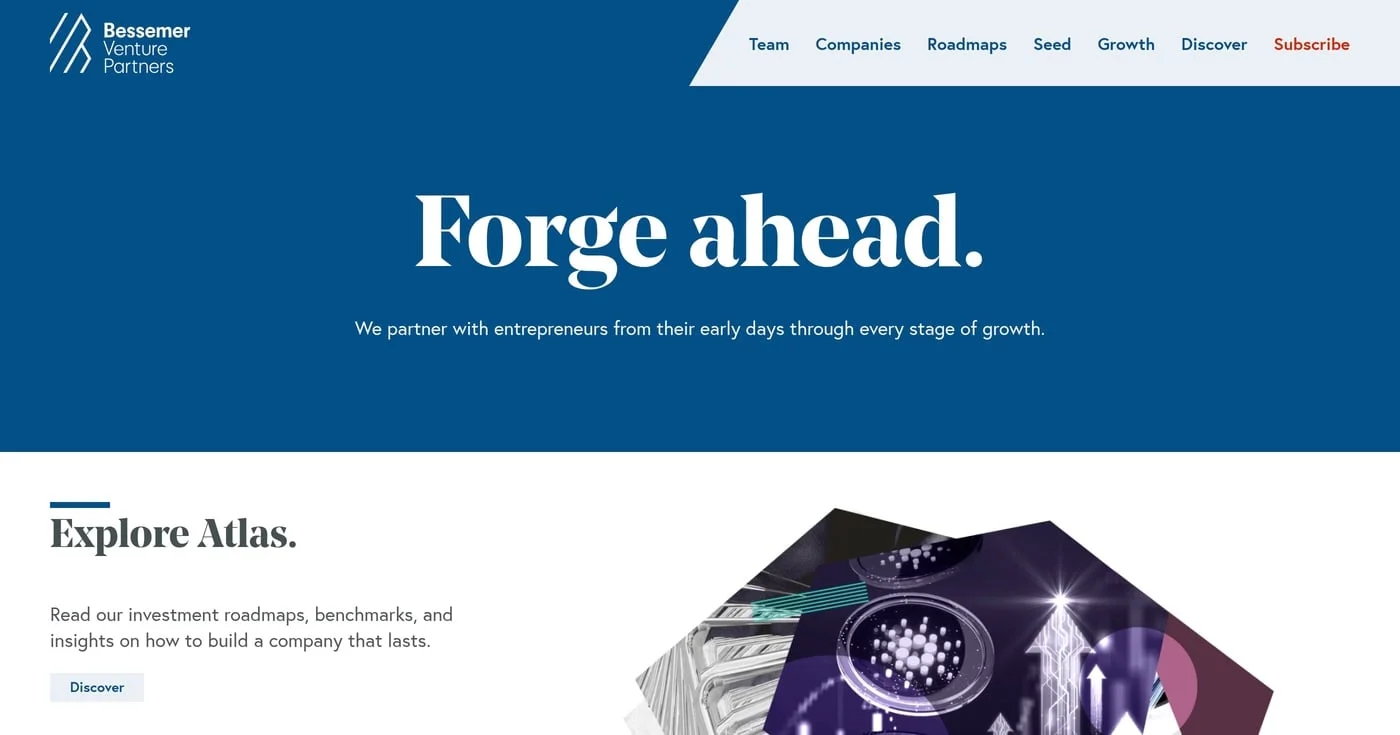 Bessemer Venture Partners homepage