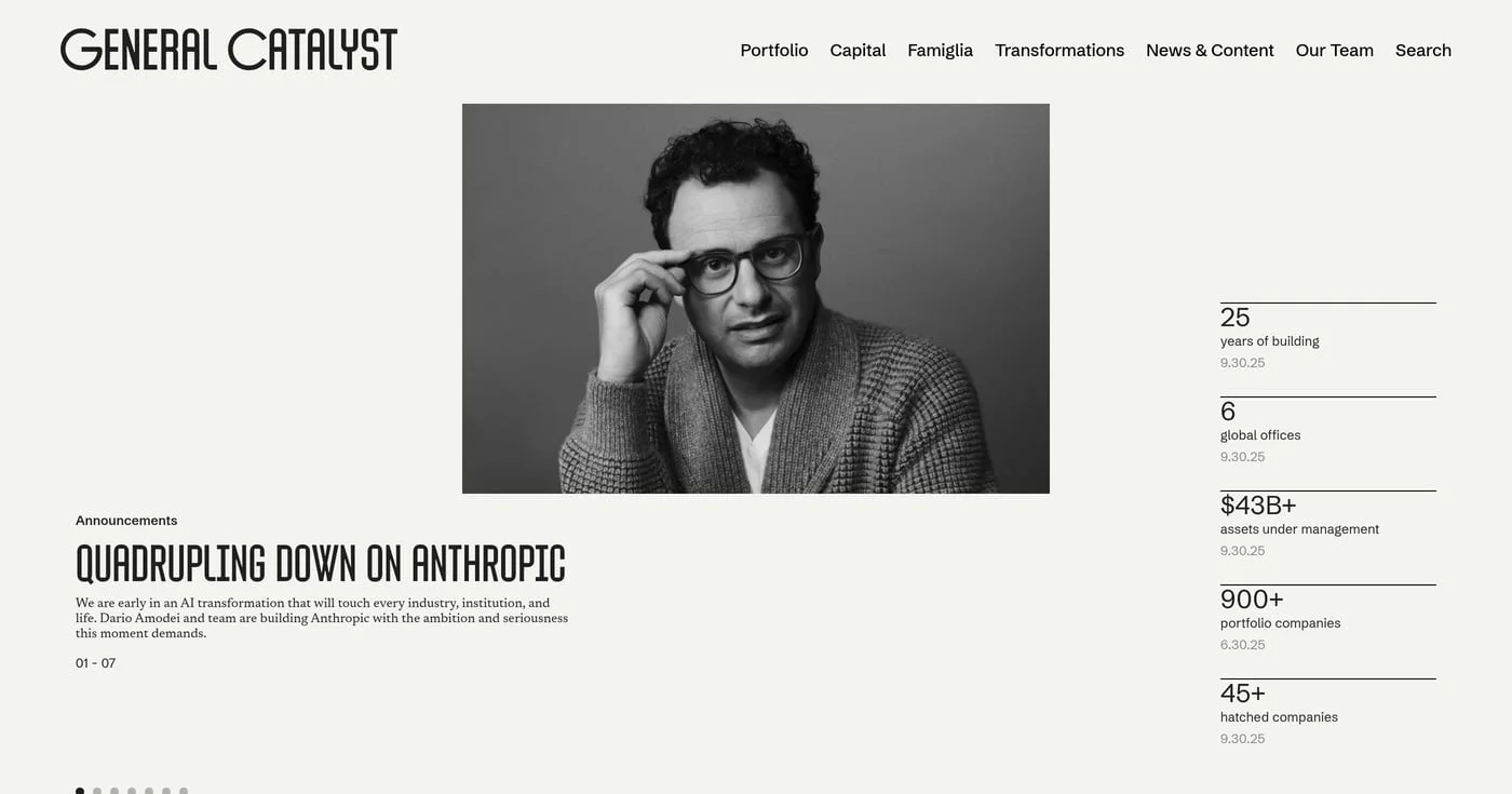 General Catalyst homepage