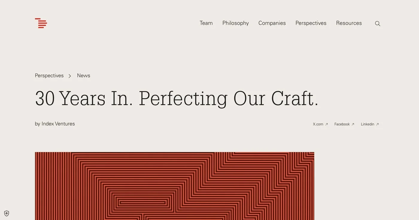 Index Ventures perspectives page