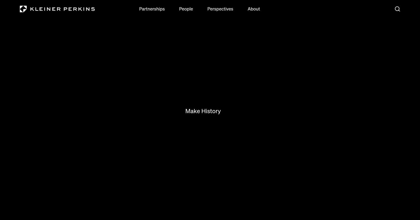 Kleiner Perkins homepage
