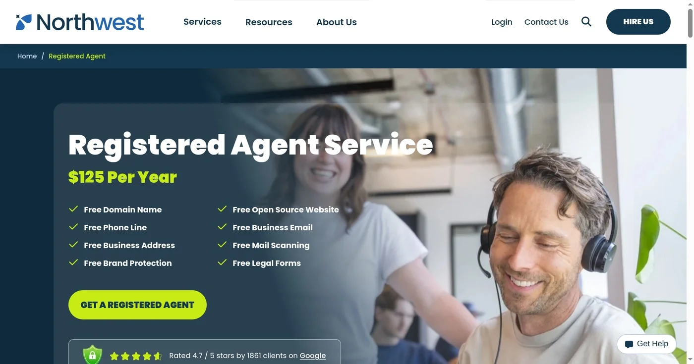 Northwest Registered Agent homepage